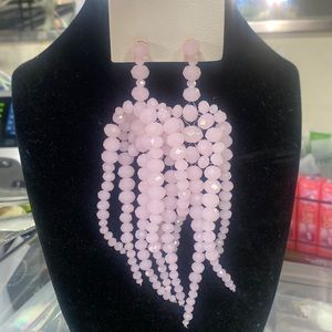 NWT FREE PEOPLE pink chandelier earrings! Fun! Cool! Sexy!